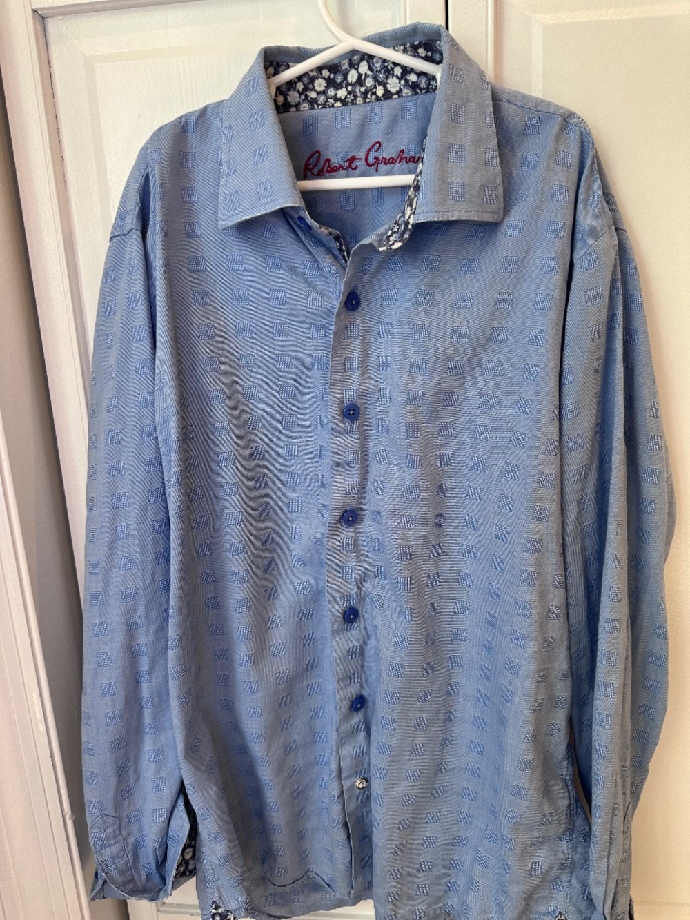 Blue Robert Graham button down